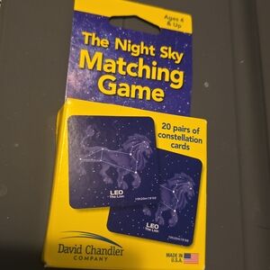 Night Sky Matching Game - Blue & Yellow